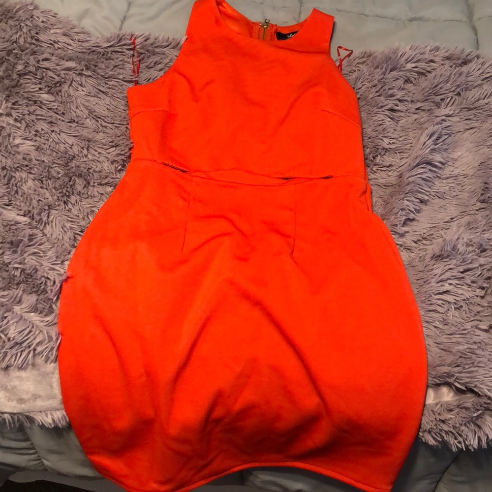 Reddish Orange Dress